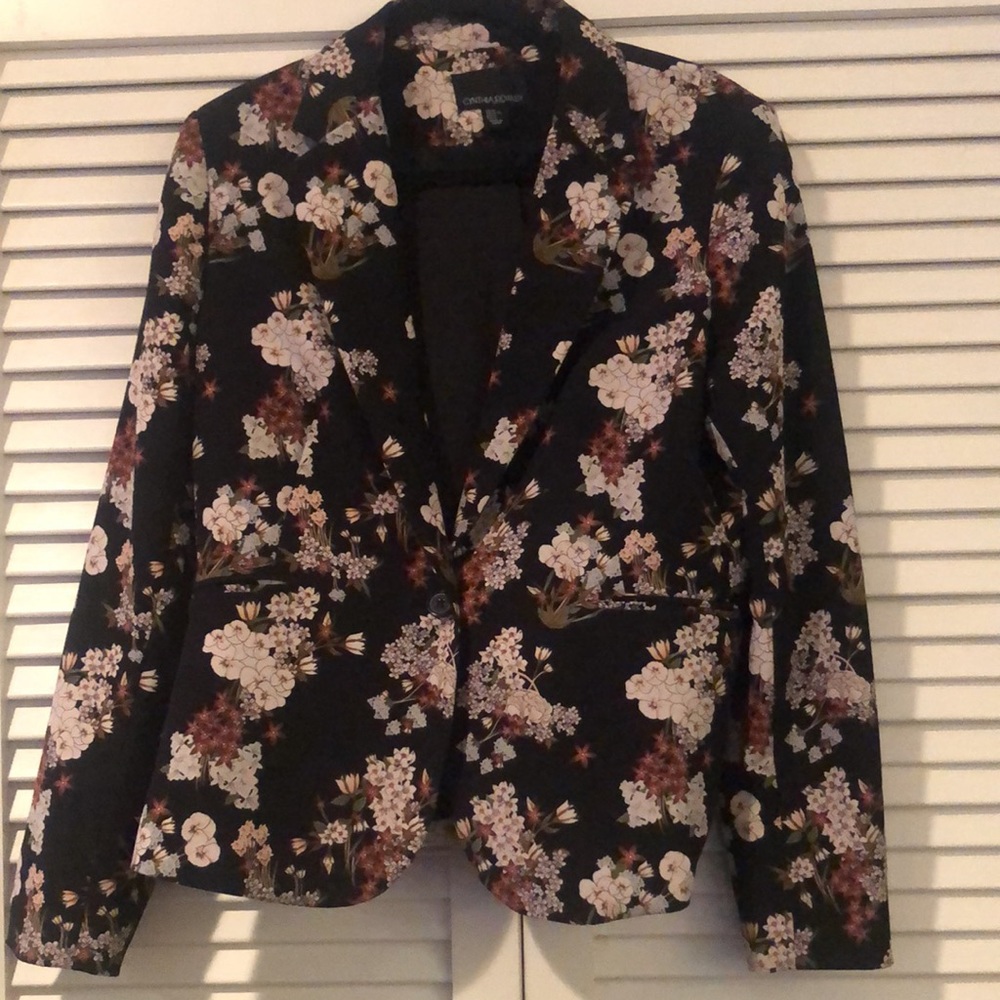 Cynthia Rowley Floral Blazer